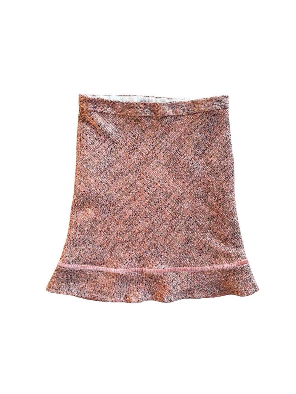 Vintage Y2K GAP Tweed Wool Blend A-Line Skirt Size 6